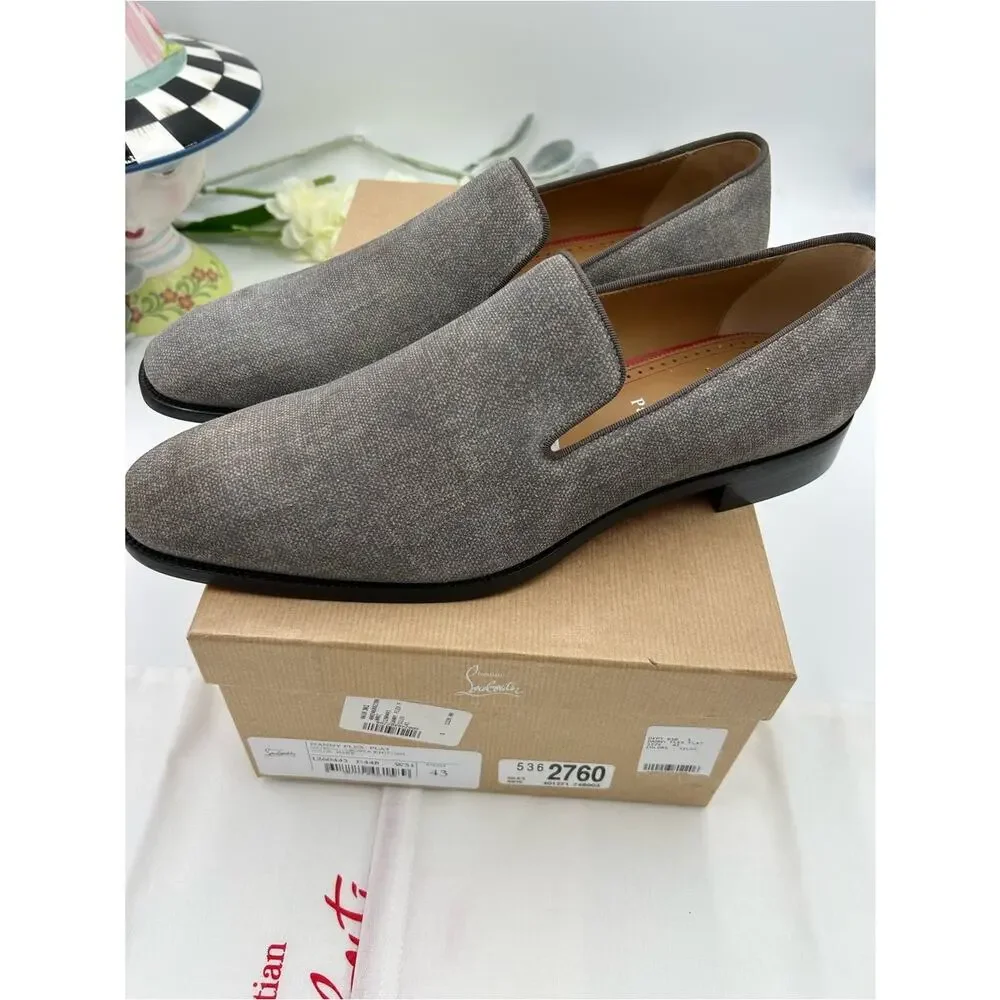 Men's Christian Louboutin, Danny flex loafers size 43 made in Italy